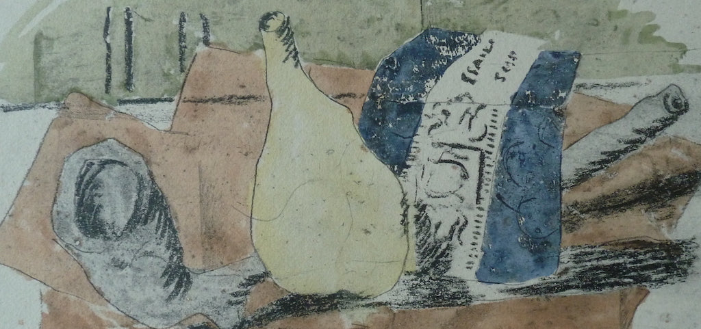Georges BRAQUE : Le paquet de bleu - Lithographie originale signée