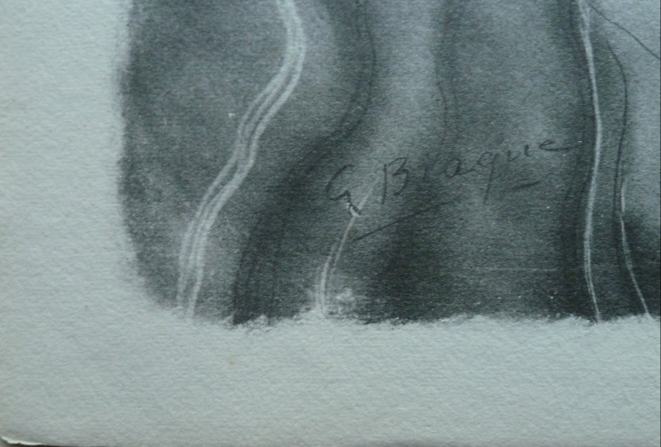 Georges BRAQUE : Modèle nu aux feuilles - Lithographie originale signée