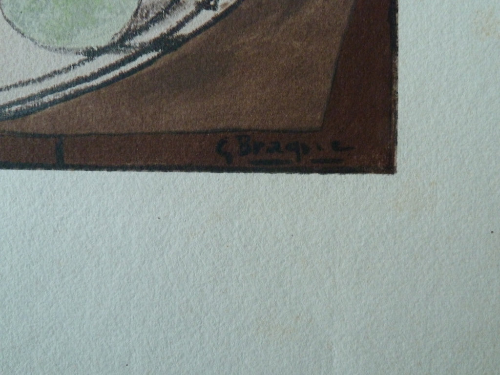 Georges BRAQUE : Grenade et pipe - Lithographie originale signée