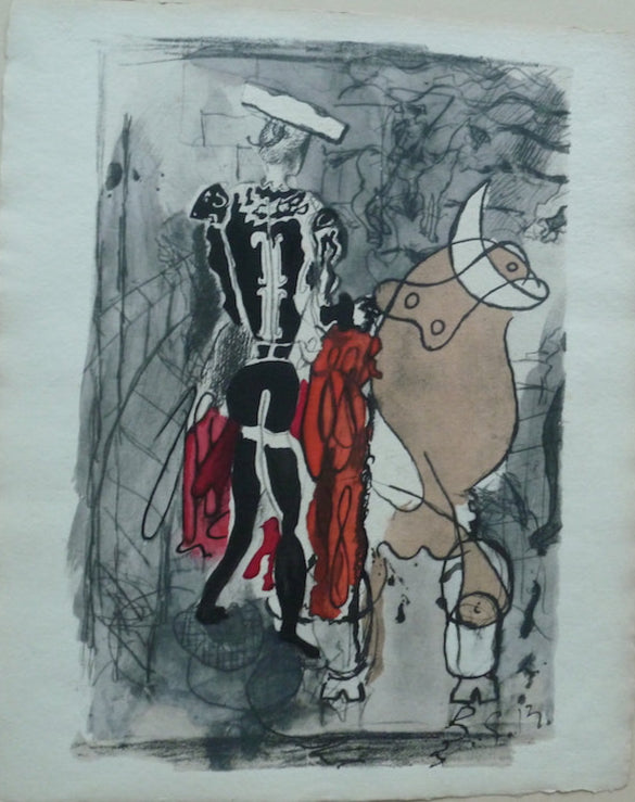 Georges BRAQUE : Torero - Lithographie originale signée