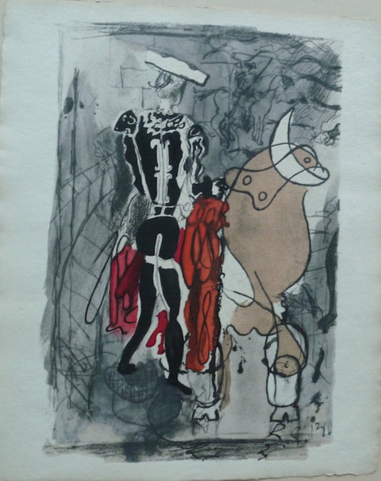 Georges BRAQUE : Torero - Lithographie originale signée