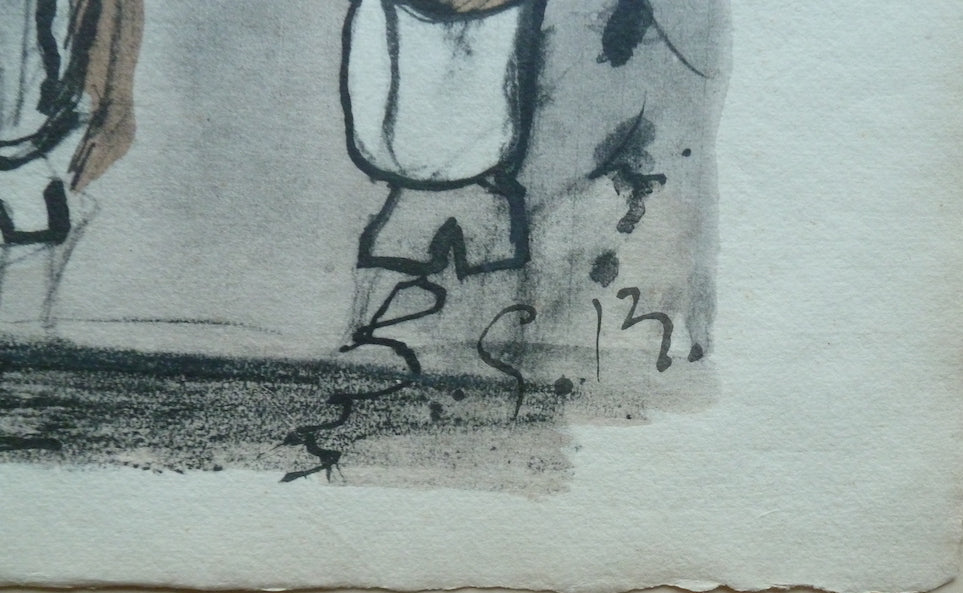 Georges BRAQUE : Torero - Lithographie originale signée