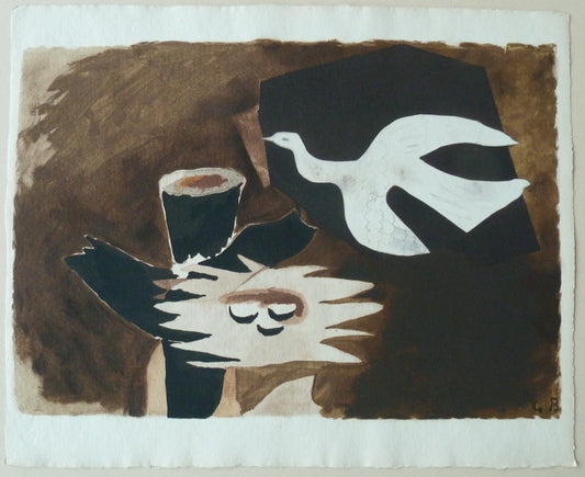 Georges BRAQUE : Le nid - Lithographie originale signée