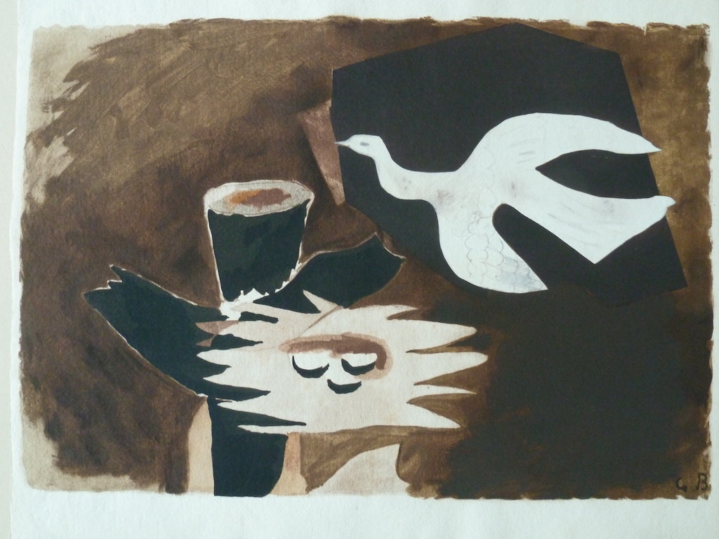 Georges BRAQUE : Le nid - Lithographie originale signée