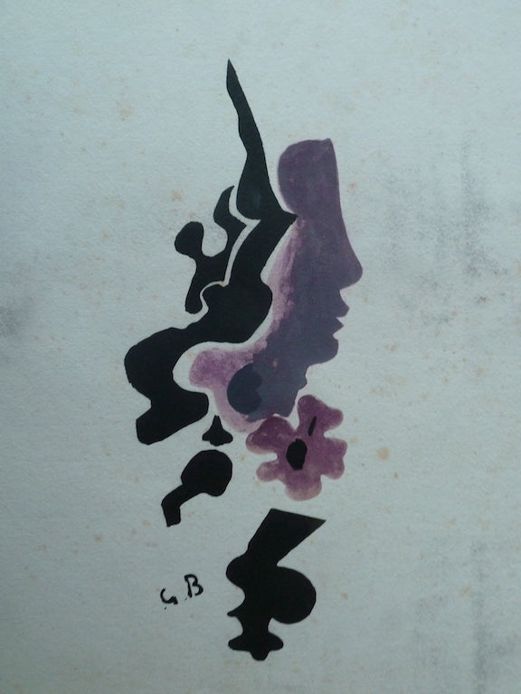 Georges BRAQUE : Profil - Lithographie originale signée