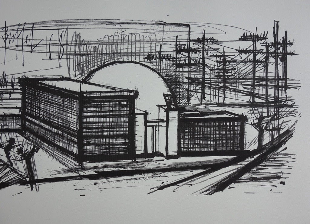 Bernard BUFFET : Siemens - Lithographie signée