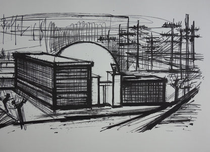 Bernard BUFFET : Siemens - Lithographie signée