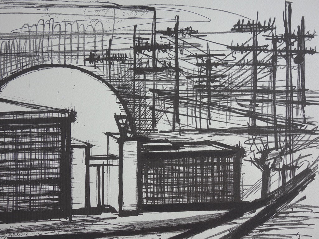 Bernard BUFFET : Siemens - Lithographie signée