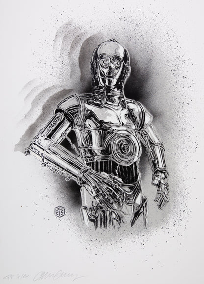 C215 : C3PO - Sérigraphie originale signée