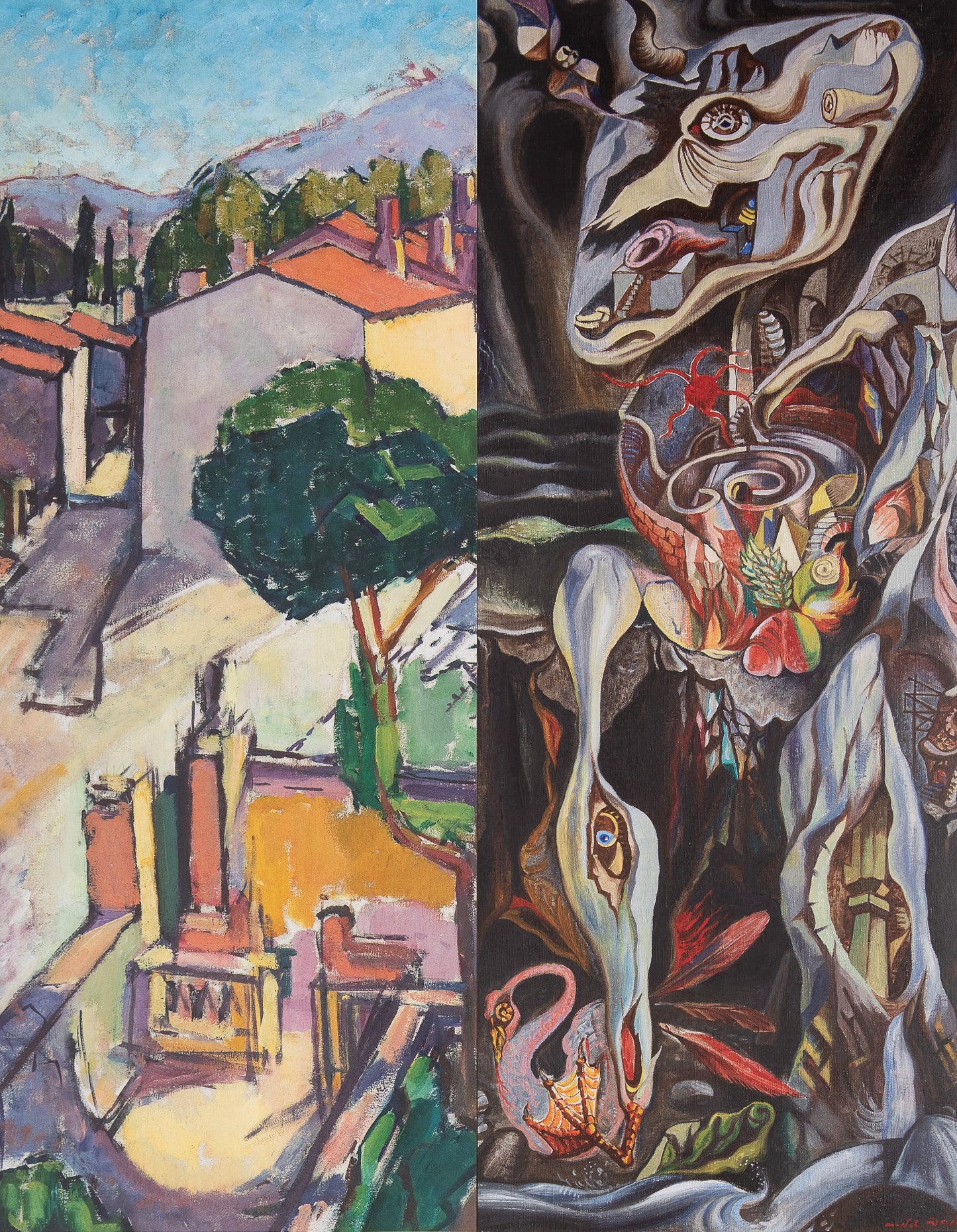 André MASSON : Rue de Céret - Affiches originales en couleurs