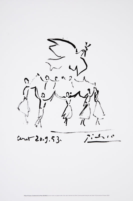 Pablo PICASSO : Sardane de la paix - Lithographie signée