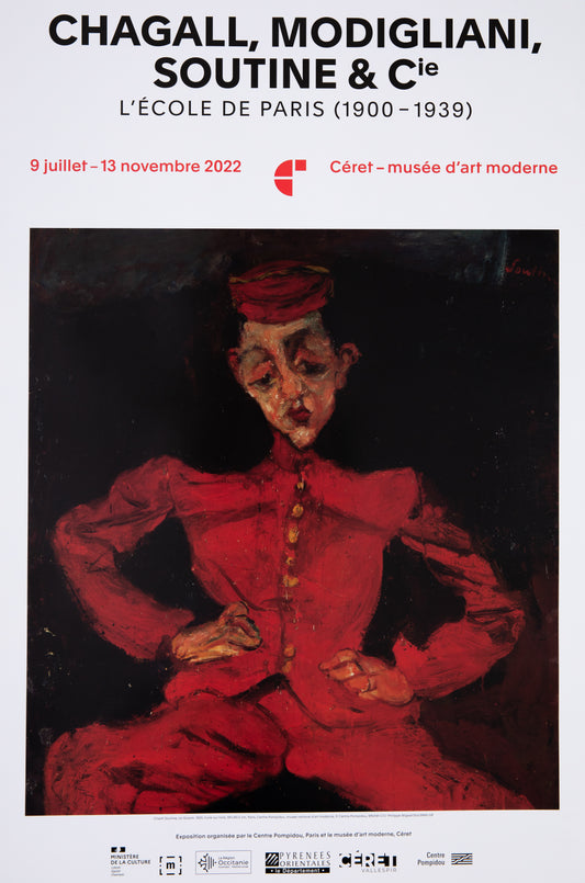 Chaïm SOUTINE : Exposition Musée Céret - Affiche originale signée