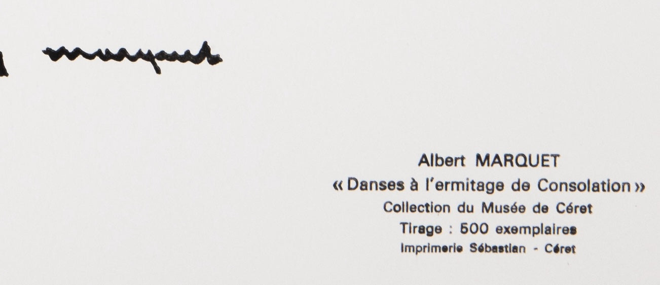 Albert MARQUET : Danses à l'Ermitage - Lithographie signée