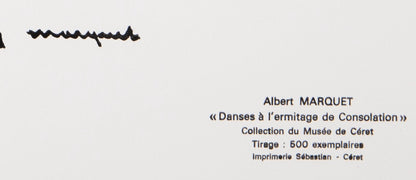 Albert MARQUET : Danses à l'Ermitage - Lithographie signée