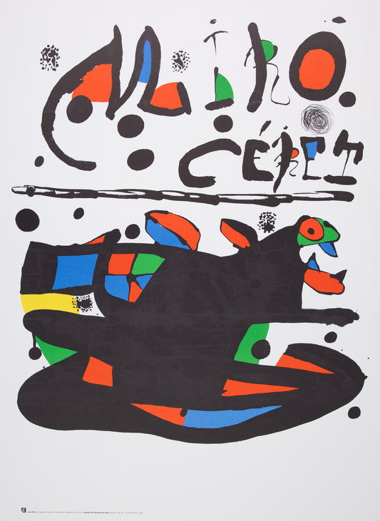 Joan MIRO : Animal Surréaliste - Affiche originale Musée Céret