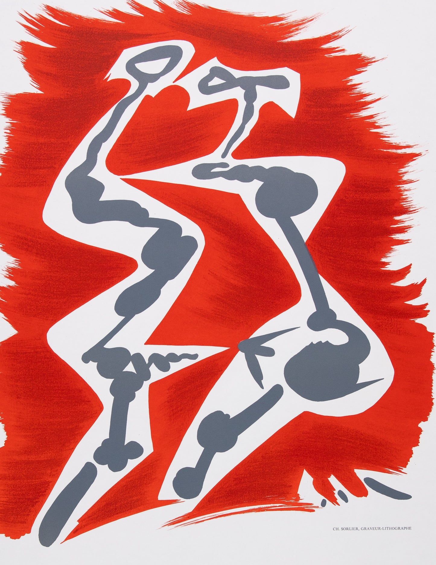 Andre MASSON : Personnages surréalistes - Lithographie en couleurs