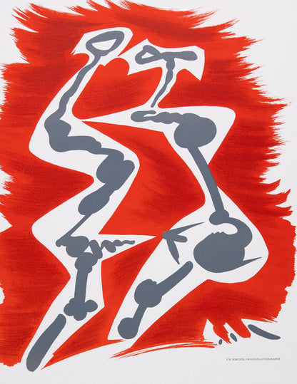 Andre MASSON : Personnages surréalistes - Lithographie en couleurs