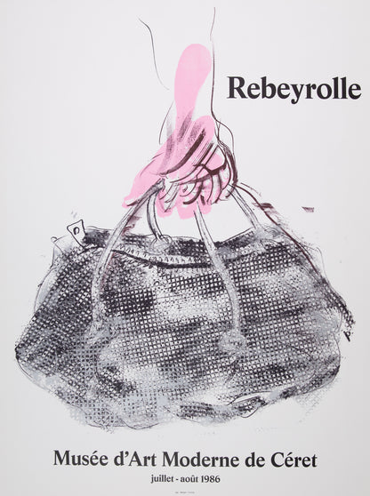 Paul REBEYROLLE : Le sac de Madame TELLIKDJIAN - Lithographie en couleurs