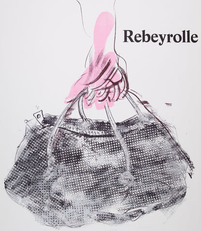 Paul REBEYROLLE : Le sac de Madame TELLIKDJIAN - Lithographie en couleurs