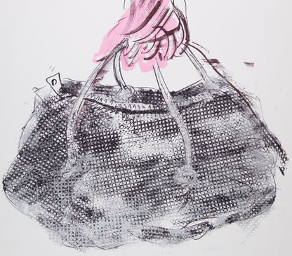 Paul REBEYROLLE : Le sac de Madame TELLIKDJIAN - Lithographie en couleurs