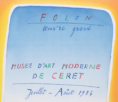 Jean Michel FOLON : Oeuvre gravé - Lithographie signée