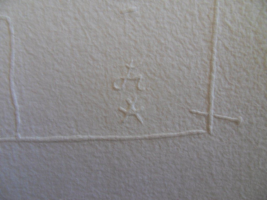 Jean COCTEAU : Profil ailé - Gravure signée