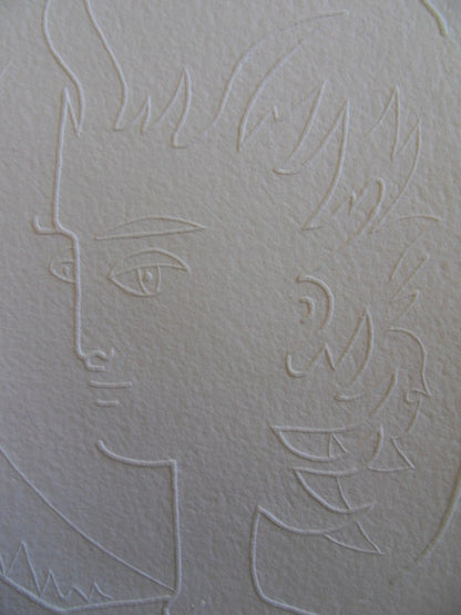 Jean COCTEAU : Le diable - Gravure