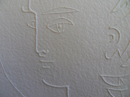 Jean COCTEAU : Le diable - Gravure