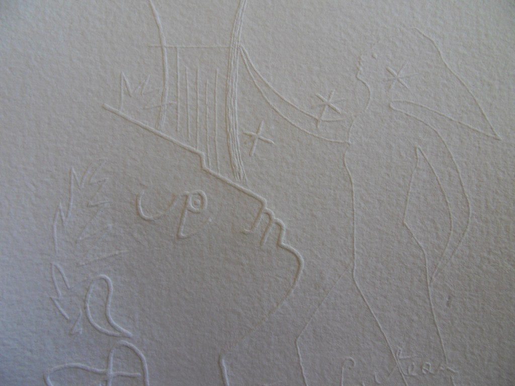 Jean COCTEAU : La Lyre d'Orphée - Gravure signée