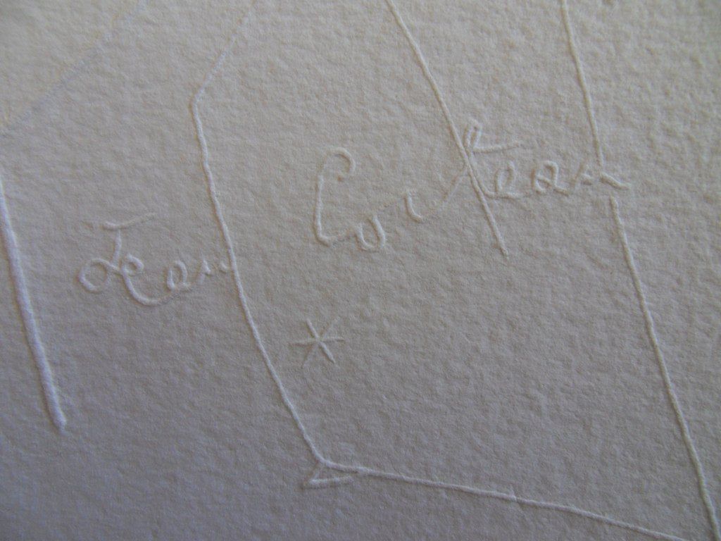 Jean COCTEAU : La Lyre d'Orphée - Gravure signée
