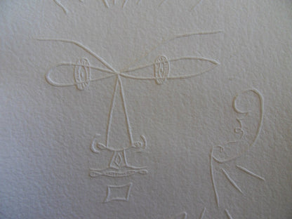 Jean COCTEAU : La colère - Gravure signée