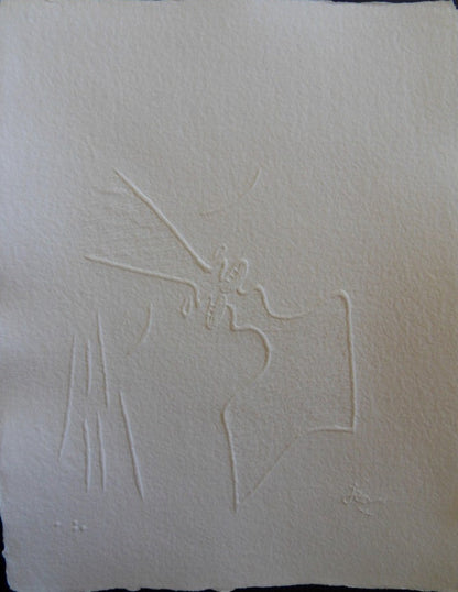 Jean COCTEAU : L'Amour - Gravure signée
