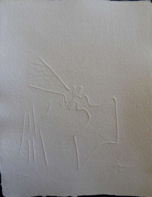 Jean COCTEAU : L'Amour - Gravure signée