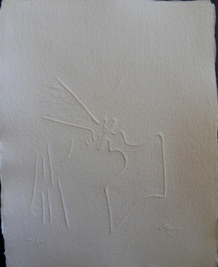 Jean COCTEAU : Le Baiser - Gravure signée