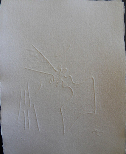 Jean COCTEAU : Le Baiser - Gravure signée