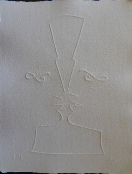 Jean COCTEAU : Face à face - Gravure signée