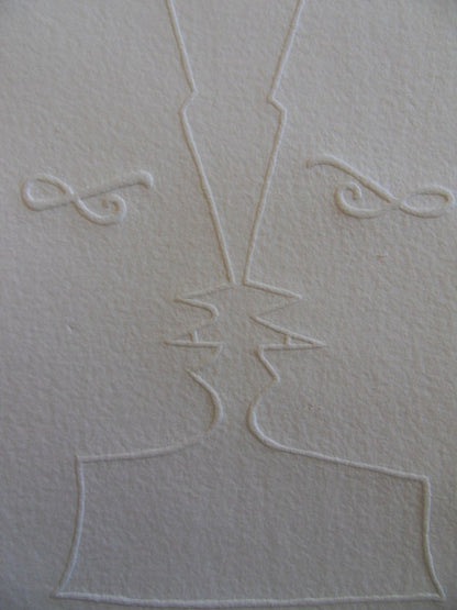 Jean COCTEAU : Face à face - Gravure signée
