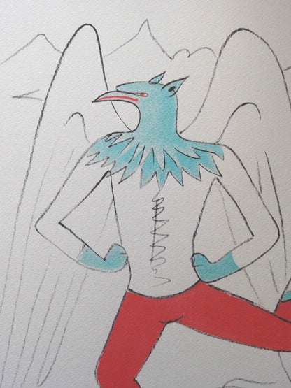 Jean COCTEAU : Le Griffon - Lithographie signée