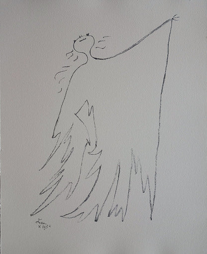 Jean COCTEAU : Danse, la ballerine - Lithographie signée