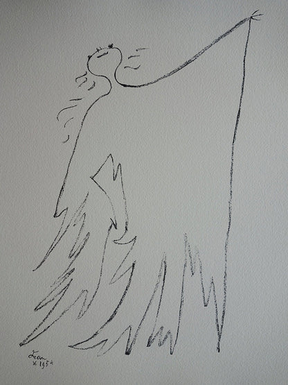 Jean COCTEAU : Danse, la ballerine - Lithographie signée