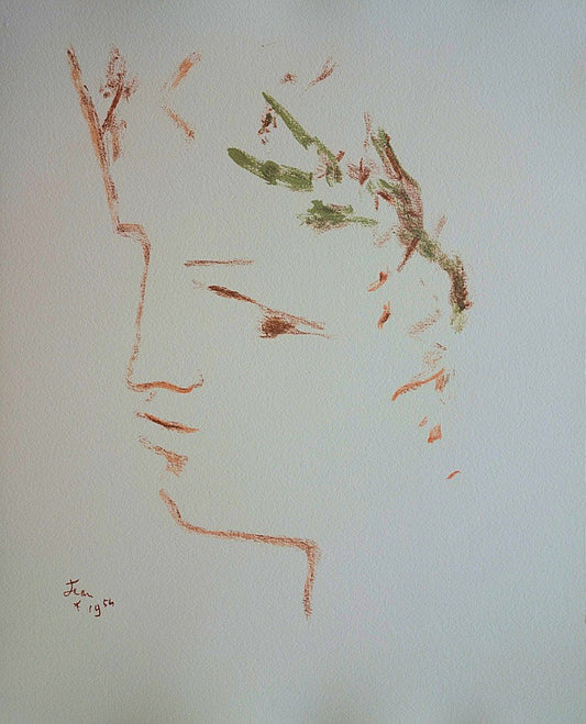 Jean COCTEAU : César, la couronne de lauriers - Lithographie signée