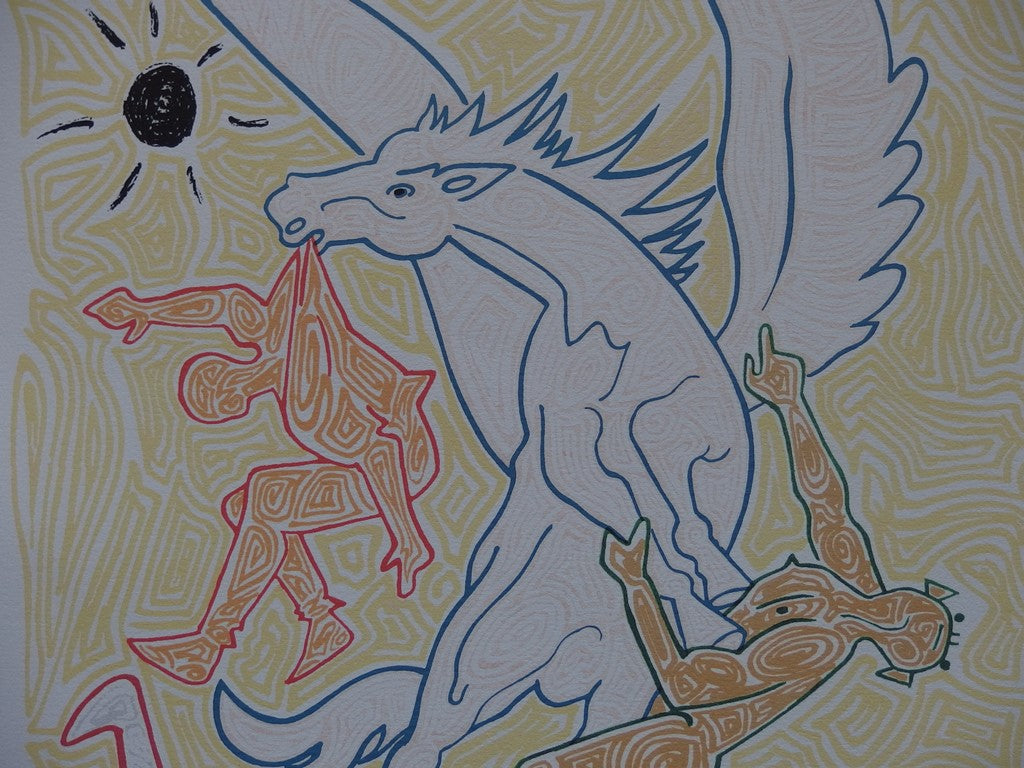 Jean COCTEAU : Les Poètes - Lithographie signée