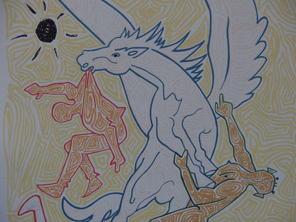 Jean COCTEAU : Les Poètes - Lithographie signée