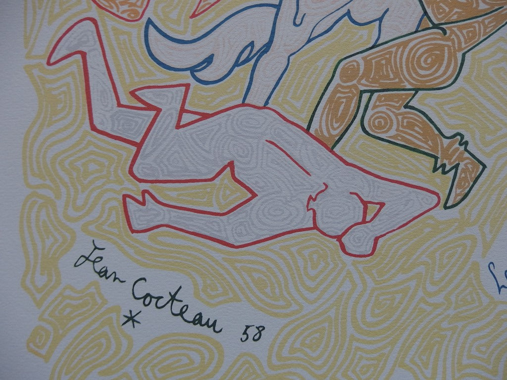 Jean COCTEAU : Les Poètes - Lithographie signée