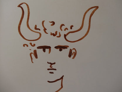 Jean COCTEAU : Toréador enragé - Lithographie signée