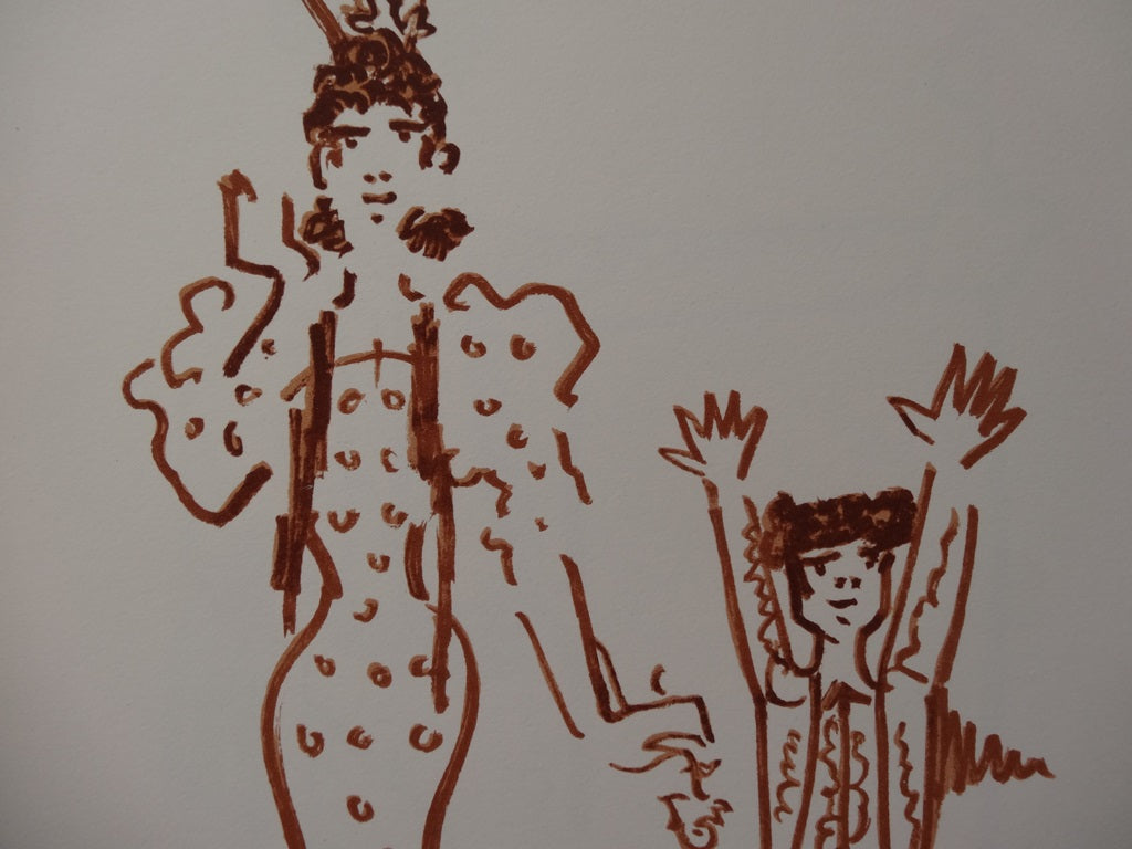 Jean COCTEAU : Famille du Torero - Lithographie signée