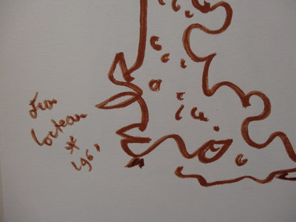 Jean COCTEAU : Famille du Torero - Lithographie signée