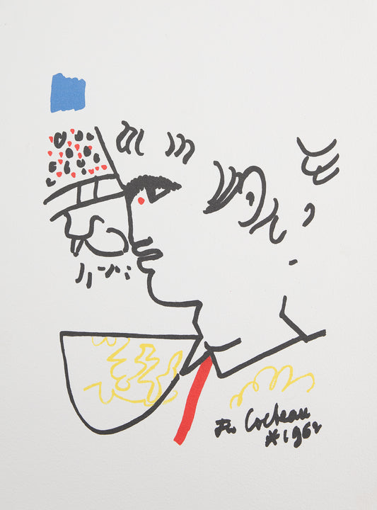 Jean COCTEAU : Toréador à la corrida - Lithographie signée