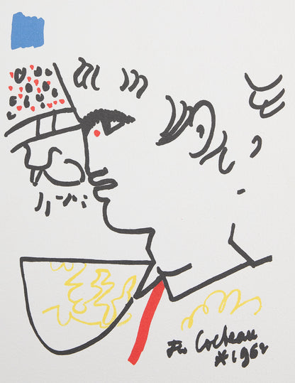 Jean COCTEAU : Toréador à la corrida - Lithographie signée