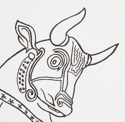 Jean COCTEAU : Taureau - Lithographie signée